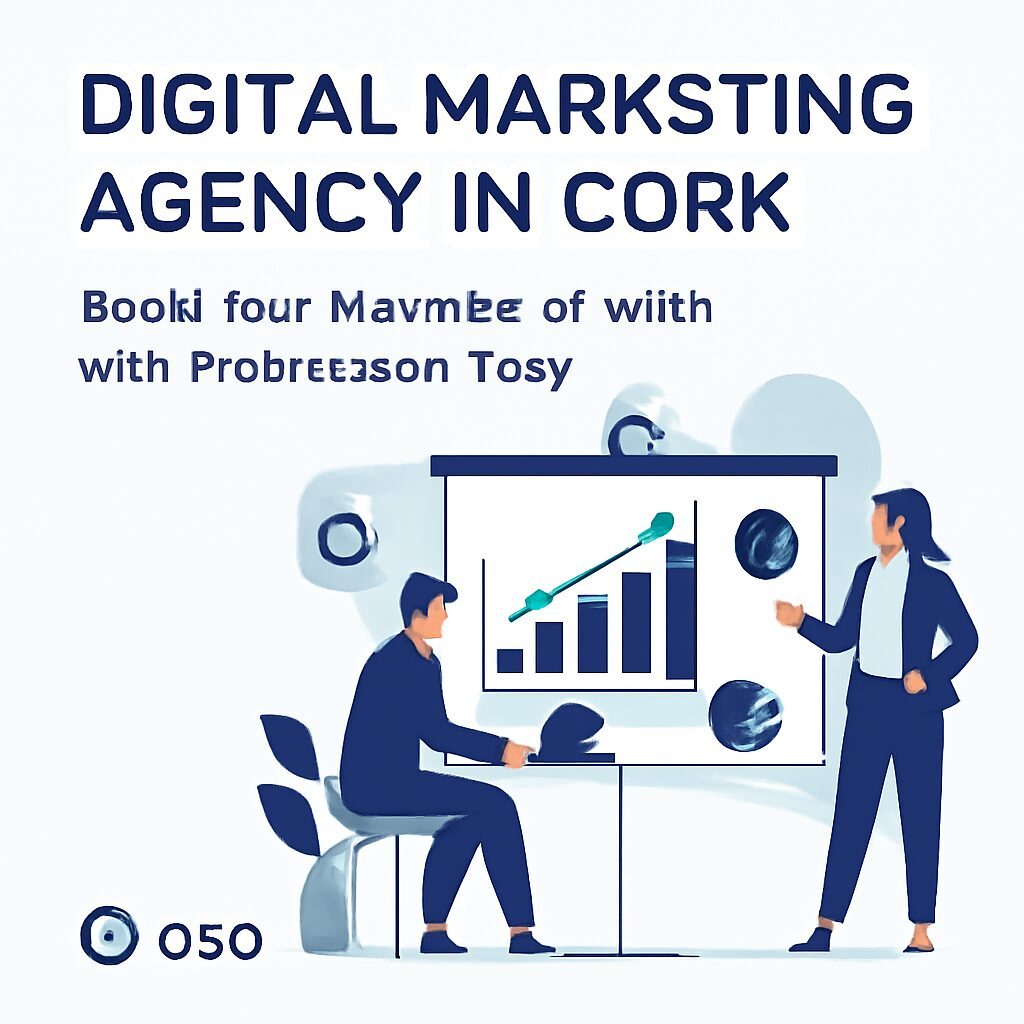 "Team of digital marketers strategizing to enhance business growth in Cork."